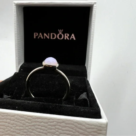 Pandora Jewelry Pandora Opal Sterling Silver Ring October
